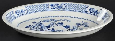 Kyoto Blue and White Relish/Gravy Underplate