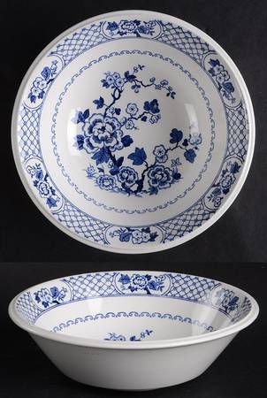 Kyoto Blue and White Coupe Cereal Bowl