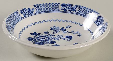 Kyoto Blue and White Fruit/Dessert (Sauce) Bowl