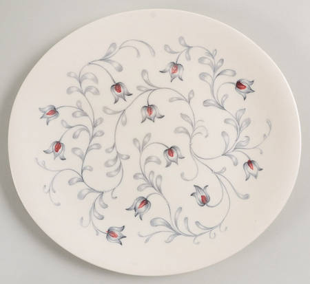 Lace (Gray & Pink) Salad Plate