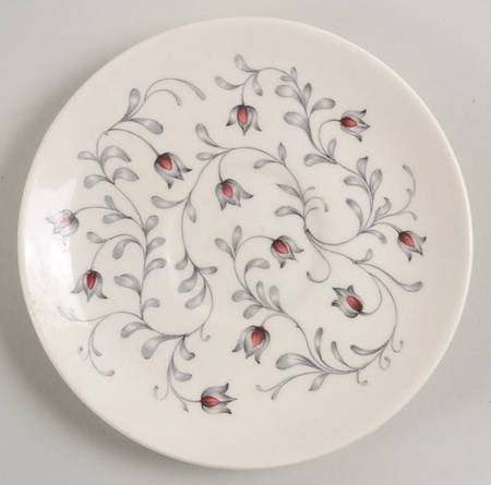 Lace (Gray & Pink) Saucer