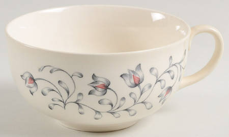 Lace (Gray & Pink) Flat Cup