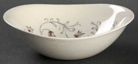 Lace (Gray & Pink) Coupe Cereal Bowl