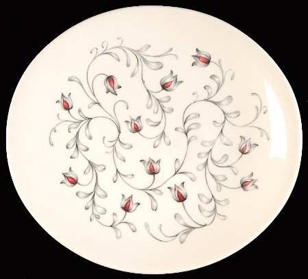 Lace (Gray & Pink) Bread & Butter Plate