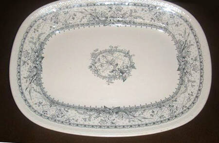 Lace (Older) 14" Oval Serving Platter
