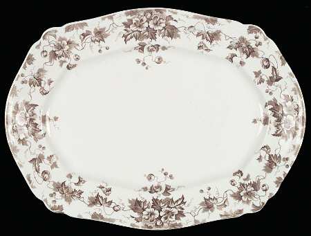 Leighton Brown 16" Oval Serving Platter