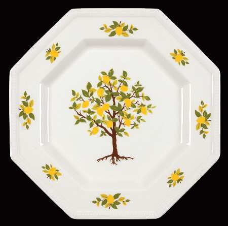 Lemon Tree (Heritage, Octagonal) Salad Plate