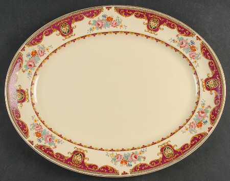 Lindsey 14" Oval Serving Platter
