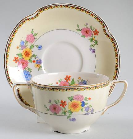 The Lombardy Flat Bouillon Cup & Saucer