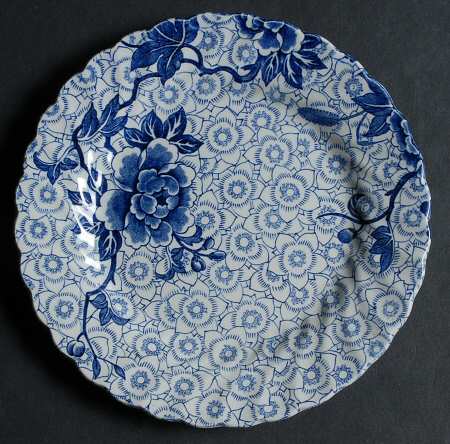 Lotus Blue Bread & Butter Plate