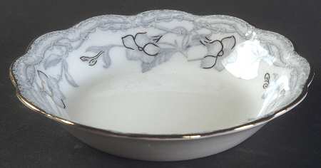The Lothair (Blue, Gold Accents) Fruit/Dessert (Sauce) Bowl