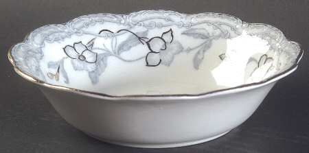 The Lothair (Blue, Gold Accents) Coupe Cereal Bowl