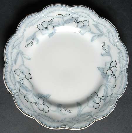 The Lothair (Blue, Gold Accents) Salad Plate