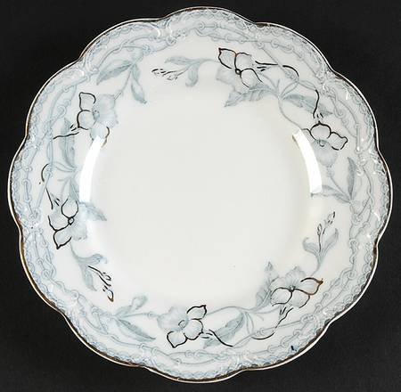 The Lothair (Blue, Gold Accents) Dessert/Pie Plate