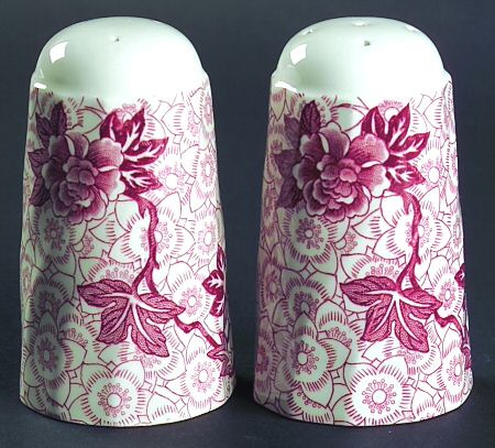 Lotus Red Pink Salt & Pepper Set