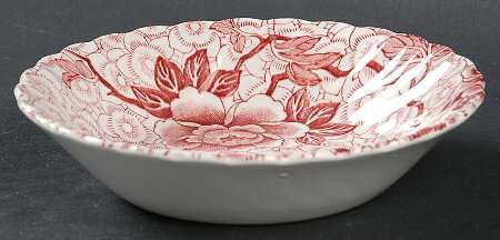 Lotus Red Pink Fruit/Dessert (Sauce) Bowl