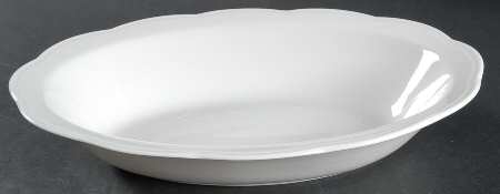 London White 10" Oval Vegetable Bowl