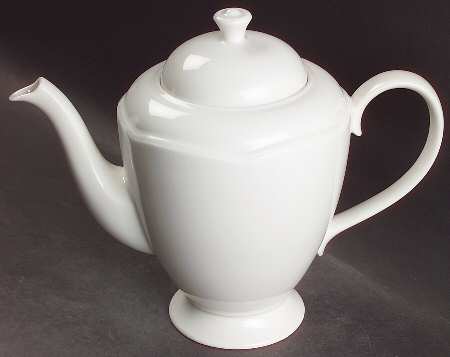 London White Coffee Pot & Lid
