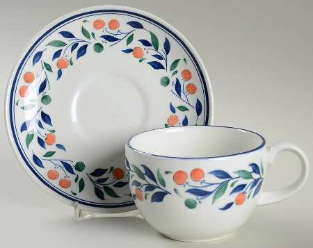 Lugano Flat Cup & Saucer Set