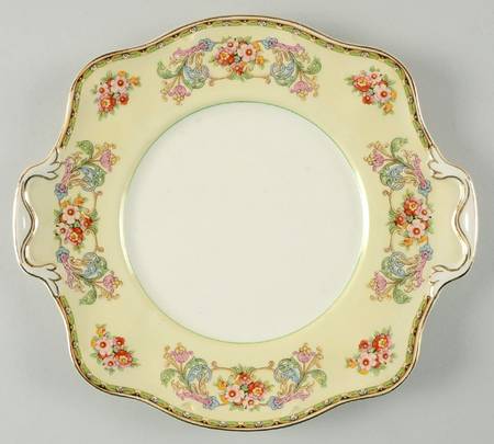 Malaga Square Handled Cake Plate