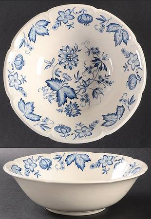 Malvern Blue 8" Round Vegetable Bowl