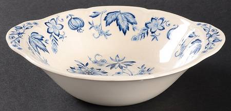 Malvern Blue Lugged Cereal Bowl