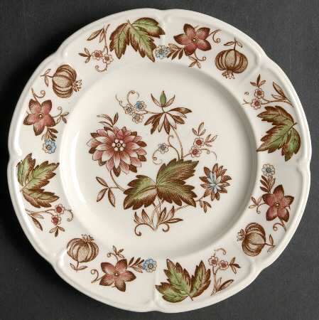 Malvern Brown Multicolor Bread & Butter Plate