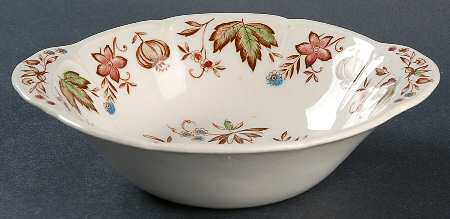 Malvern Brown Multicolor Lugged Cereal Bowl