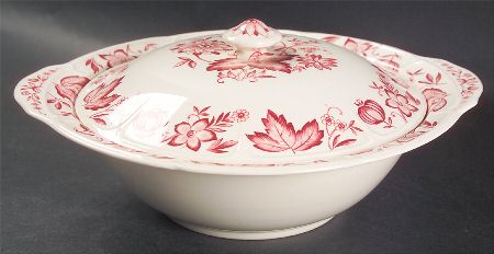 Malvern Red Round Covered Vegetable