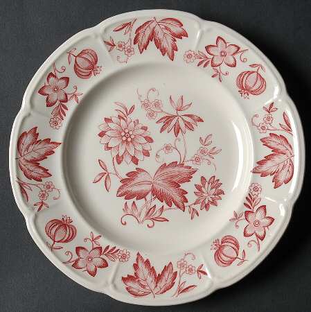 Malvern Red Bread & Butter Plate