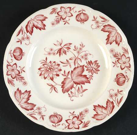 Malvern Red Salad Plate