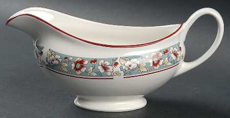 Malvern (Blue Rim) Gravy Boat