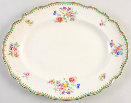 Malvern (Old Staffordshire) 14" Oval Serving Platter