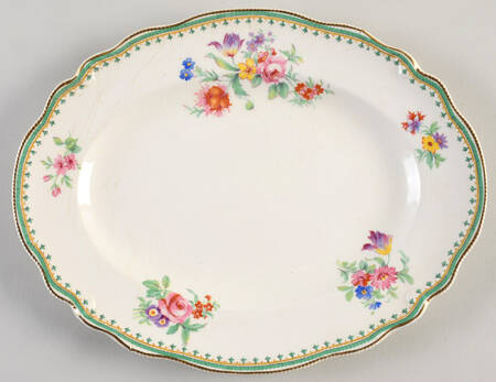 Malvern (Old Staffordshire) 10" Oval Serving Platter