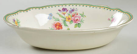 Malvern (Old Staffordshire) 9" Oval Vegetable Bowl