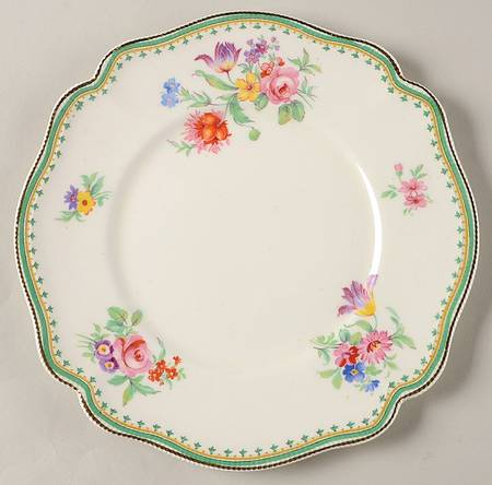 Malvern (Old Staffordshire) Square Salad Plate