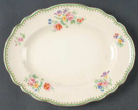 Malvern (Old Staffordshire) 12" Oval Serving Platter