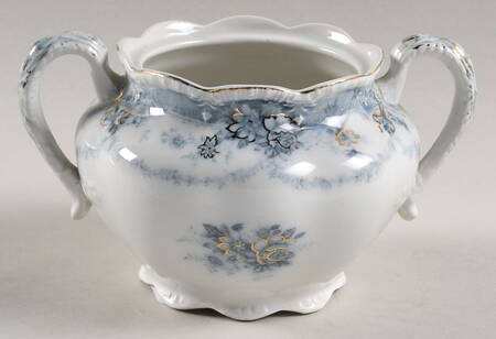 Marlboro Blue Gray (Gold Trim) Sugar Bowl No Lid