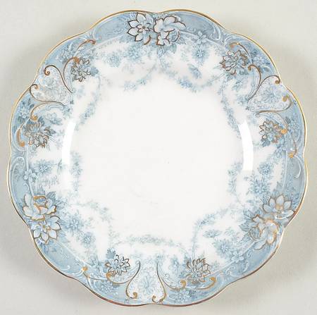 Marlboro Blue Gray (Gold Trim) Dessert/Pie Plate
