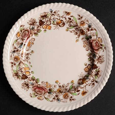 Margaret Rose Brown Multi Salad Plate
