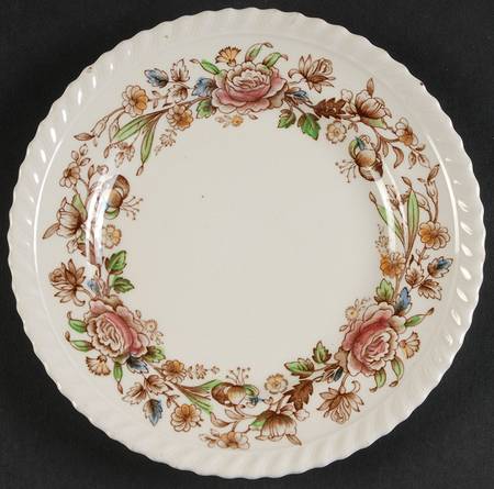 Margaret Rose Brown Multi Bread & Butter Plate
