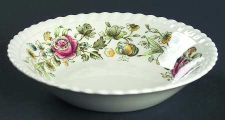 Margaret Rose Green Multicolor Fruit/Dessert (Sauce) Bowl