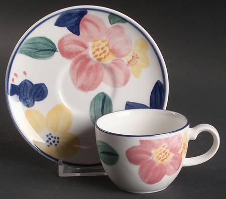 Marie Flat Demitasse Cup & Saucer Set