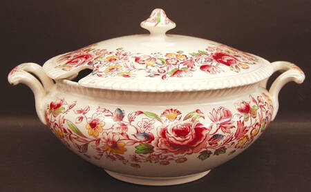 Margaret Rose Pink Multicolor Tureen &  Lid