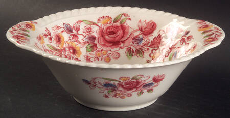 Margaret Rose Pink Multicolor Lugged Cereal Bowl