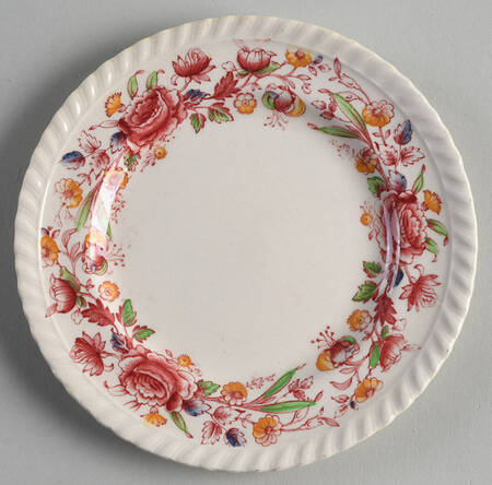 Margaret Rose Pink Multicolor Bread & Butter Plate