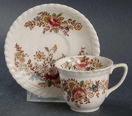 The Marquis (Windsor Ware) Flat Demitasse Cup & Saucer Set