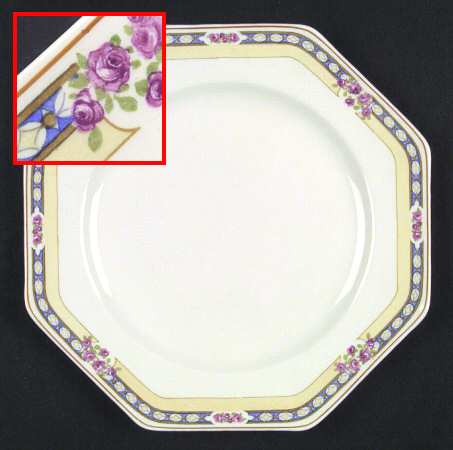 The Mayfair (Pink Roses, Mustard Trim) by Johnson Brothers