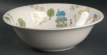 Mcdonald's Farm 9" Round Vegetable Bowl