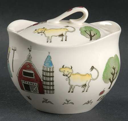 Mcdonald's Farm Sugar Bowl & Lid